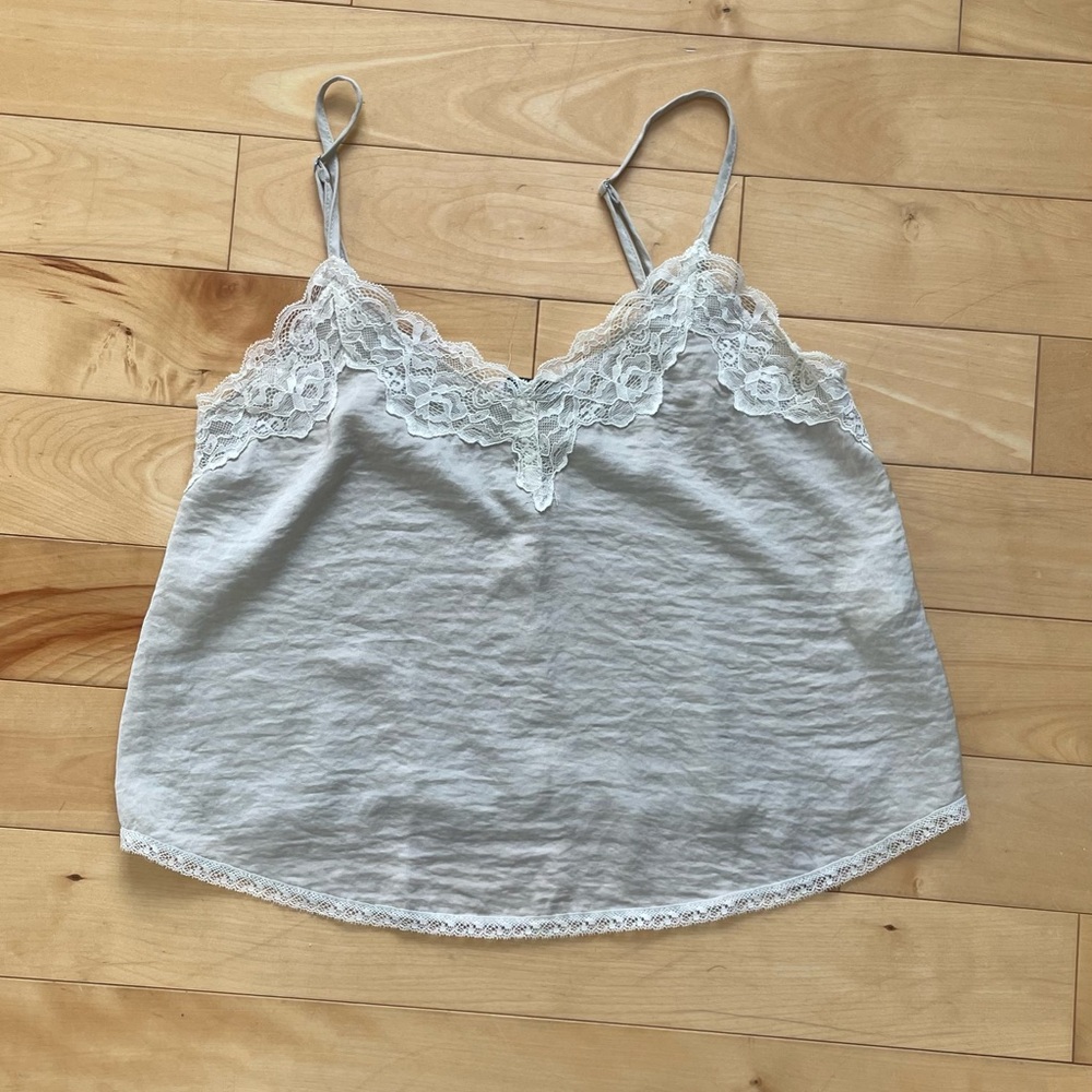 Stradivarius Beige Camisole with Lace Detail